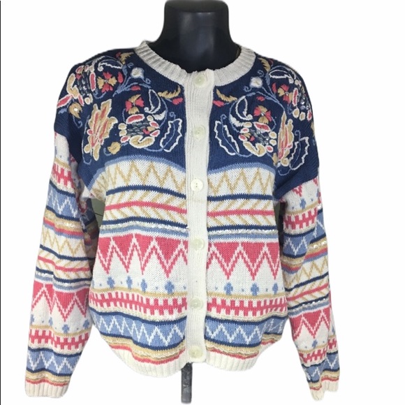 Melbourne Country Cardigan Pastel Tribal s… - Picture 1 of 8